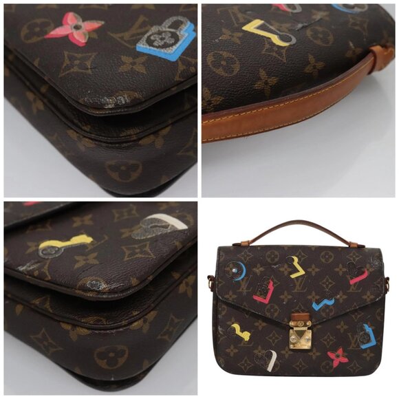 LOUIS VUITTON Monogram Lovelock Pochette Metis Hand Bag 2way - Picture 11 of 15